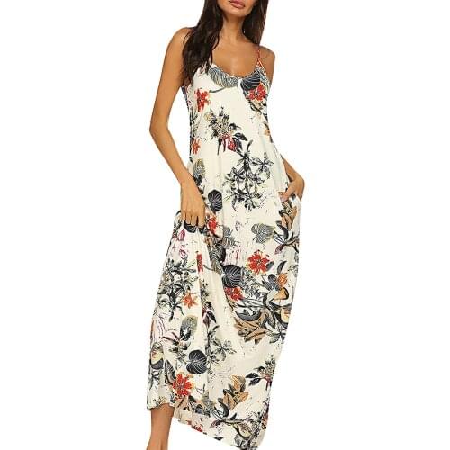Plus Size Flora Ldresses For Women 2021 Women Casual Tie Dyed Drawstring Gradient Rendering Sling Long Dress Vestidos Mujer