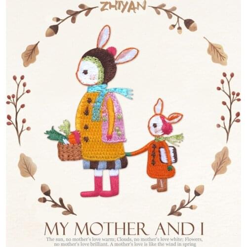 1pc Fashion iron on cute cartoon patches for clothing embroidery ironing appliques parche DIY handmade clothes accessories