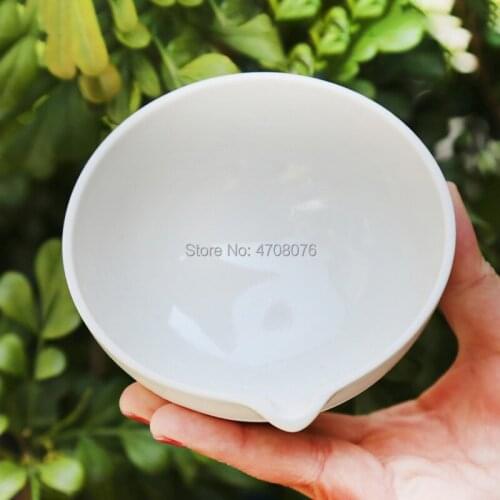 100ml 3pcs/pack Porcelain evaporating dish with spout round bottom Pan evaporation Lab for scientific experiments dia