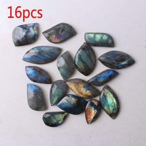 16pcs Nice Labradorite Freeform shapes Pendant Mineral Specimen Spectrolite Reiki healing