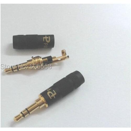 2pcs Paliccs 3.5mm 3 Pole Male Repair headphone Jack Plug Metal Audio Solder Adapter