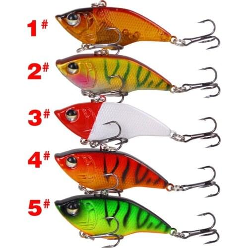 2PCS VIB Fishing Lures Bass Carp Bait Sinking Artificial Hard Fish Lures Saltwater Wobbler Baits Fishing Tackle 15g-5cm
