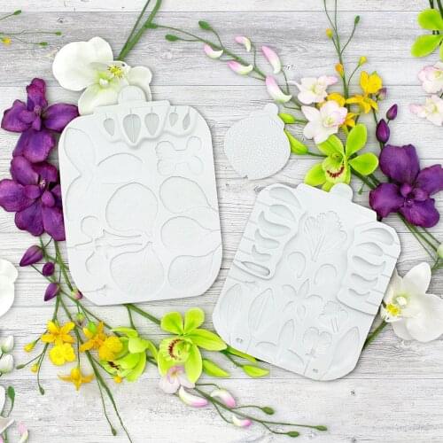 3PC Ultimate Orchids Silicone Mould Fondant Cake Decorating Mold Sugarcraft Chocolate Baking Tool Kitchenware For Cake Gumpaste