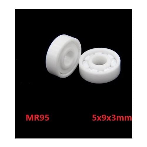 4/10pcs MR95 ZrO2 full Ceramic ball bearing 5x9x3mm Mini Zirconia ceramic deep groove ball bearings 5*9*3mm fishing reel bearing