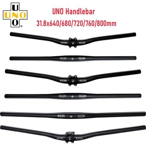 UNO Aluminum Bike Handlebar 31.8x640/680/720/760/800mm Cycling Handlebar Flat Handle Bend Handlebar Bycicle Accessories