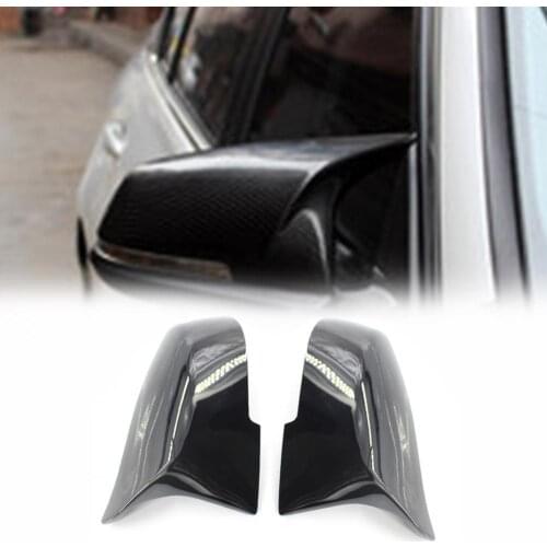 2Pcs Car Mirror Covers Replacement Carbon Fiber Painted Rearview Mirror Covers 51162222544/51167292745/51167292746 for BMW F30