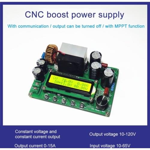 DPX800S DC-DC NC CV CC Booster Module Boost 12V~120V 0-15A Adjustable MPPT Dropship