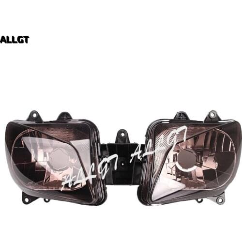 ALLGT Motor Headlight Headlamp Assembly For YAMAHA R1 1998-1999 Brown Front Light