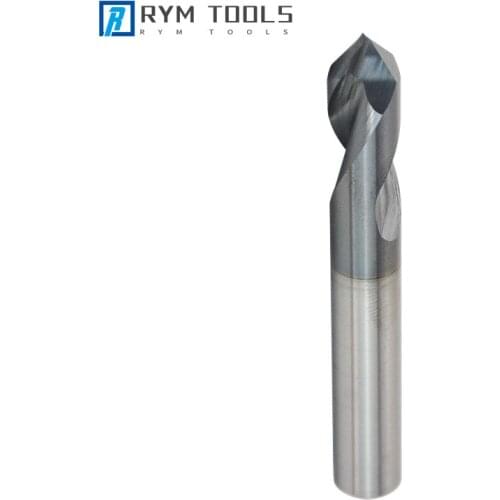 Carbide Tungsten Steel Spot Drill Bit 90 Degree 3mm 5mm 6mm 8mm 10mm 12mm Hrc50 AlTiN Coating Machining Hole chamfer mill 90