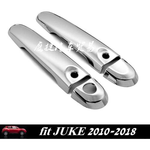 For Nissan Juke 2010-2018 ABS Chrome Handle Cover JUKE Car Door Handle Cover Auto Door Handle Trims