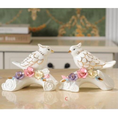 Ceramic mandarin duck Bedroom Room Feng Shui Creative Bedside Home Crafts Decoration
