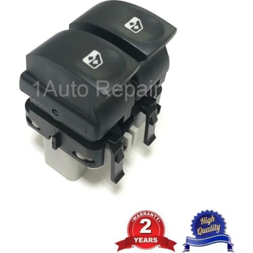 Left Front Window Control Switch for Renault Clio Modus Grey Connector