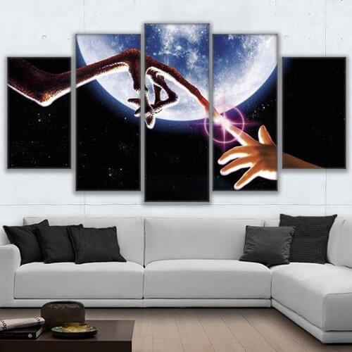 Wall Art Home Framework Living Room 5 Panel Alien Hand Modular Decoration Posters Picture On Canvas HD Printed Modern Painting
