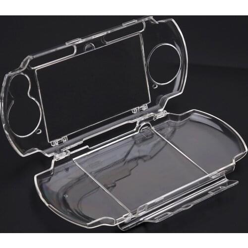 Clear Housing for PSP 2000 3000 Transparent Hard Carry Cover Case Snap-in Crystal Protector Case Molds for Sony Playstation
