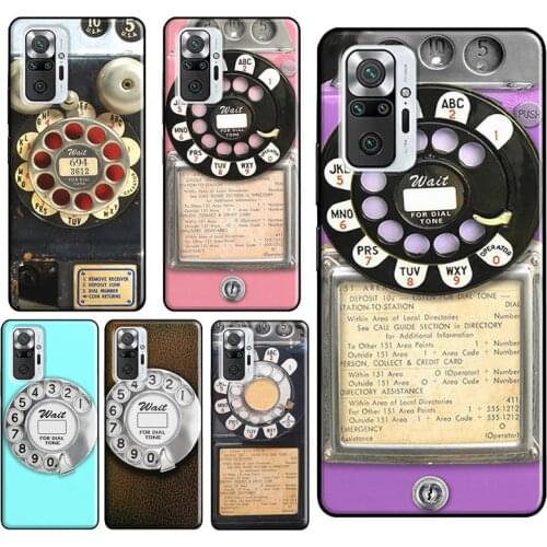 Retro Blue Payphone, Vintage Payphone Phone Case For Xiaomi Redmi Note 10 Pro Note 9 Pro Note 8 Pro 8T 9S 7A 8A 9A 9C 9T Cover