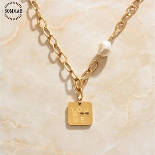SOMMAR 2020 new hit Gold color female pendant Mother of Pearl multi-layer necklaces Engagement Jewelry Accessories