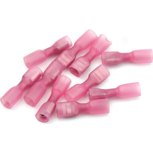 10PCS/Set Heat Shrink Terminals Waterproof Spade Female Terminals Electrical Wire Connectors for Marine Auto 22-18 AWG