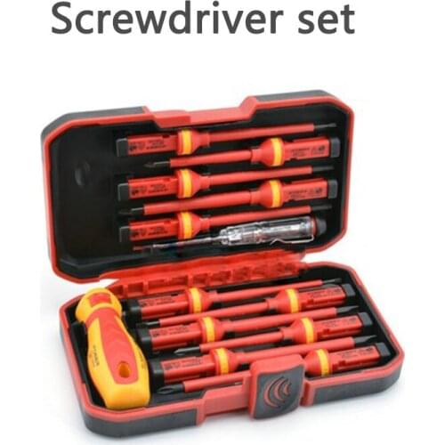VDE-9913 Mini Screwdriver Set 13 Pieces/Set VDE Insulated Screwdriver Set Electrician Screwdriver Kit Tool