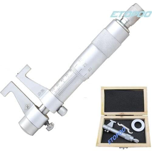 Inside Micrometer Hole Bore Internal Diameter Gage Gauge 25-50mm Range 0.01mm Accuracy Measure Caliper Gauge