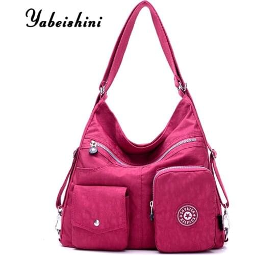 Women nylon cloth bags Womens bag handbag ladys Shoulder Bags Crossbody bag large reusable shopping bag Multi-pocket Travel bag