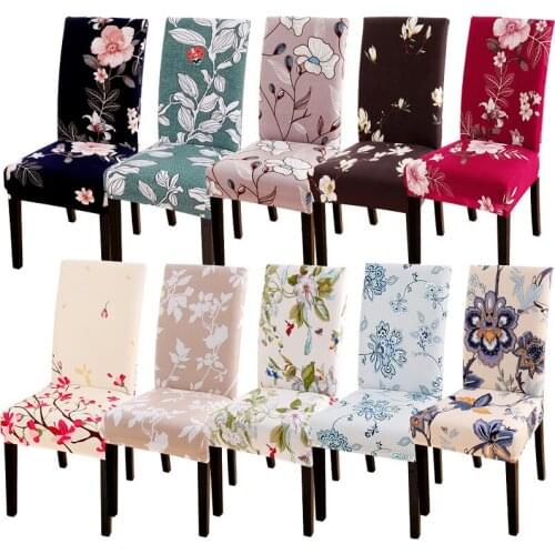 1/2pcs Modern Printed Chair Cover Removable Washable Stretch Chair Slipcover for Home Hotel Wedding Banquet Dining Decoration