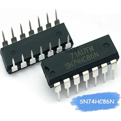 10PCS SN74HC86N DIP14 SN74HC86 DIP 74HC86N DIP-14 74HC86 new and original IC