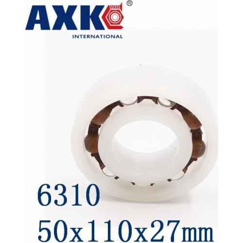 2021 Rushed Real Rodamientos Thrust Bearing Axk 6310 Pom (10pcs) Plastic Ball Bearings 50x110x27mm Glass Balls 50mm/110mm/27mm