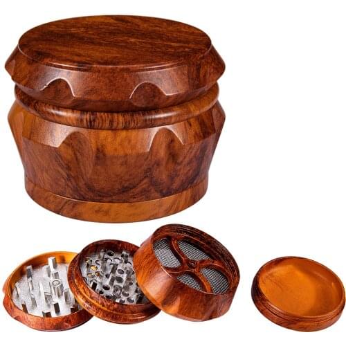 4 Layers 63mm Tobacco Grinder Herb Gift for Men Smoker Herb Tobacco Cigarette Grinder Weed Ground Machine Accessories