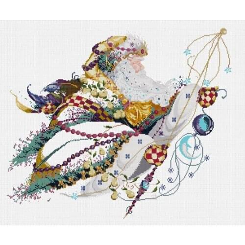 Similar DMC threads .A old Angel Handmade Counted Cross Stitch Needlework Set Embroidery Kit Home Decoration 14CT