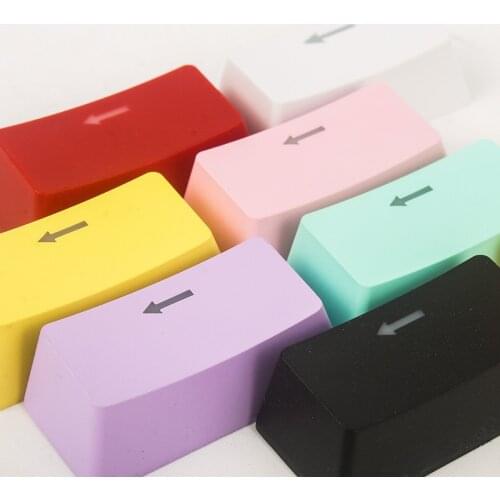 For Mechanical Keyboard Black Yellow Red Orange Green Purple White Pink Blue Backlit Keycap For Cherry Mx Switch 6.25x Space Bar