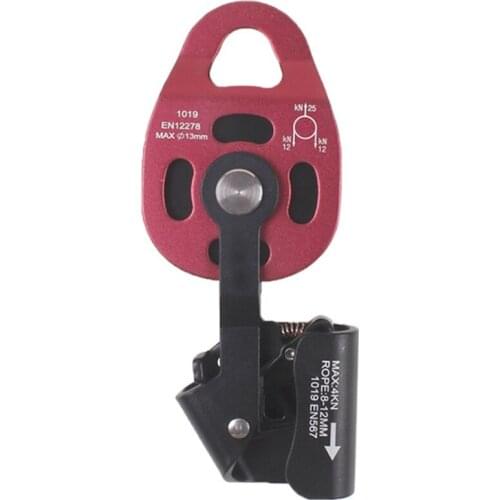 ELOS-Rock Climbing Equipment 25Kn Workload Rescue Speed Pulley Heavy Duty Rescue Single Swivel Rope Pulley Block Equipment