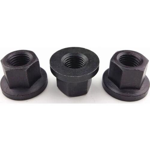 Flange Gasket Nut Screw Cap M8 M10 M12 M16 45#Steel Clamping Cap Nut 10pcs