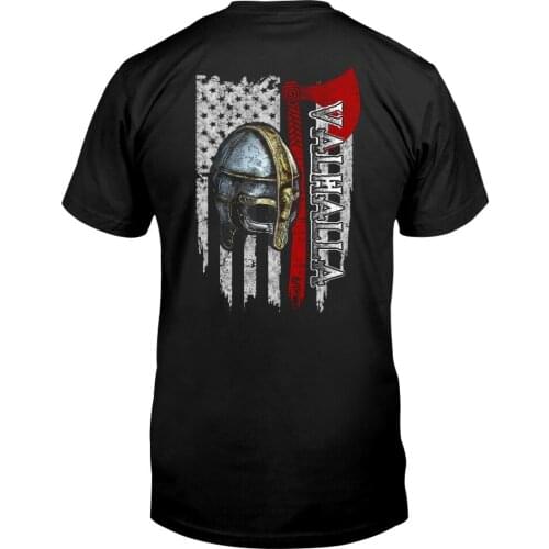 Viking Symbol Valhalla Tattoo Mens Black Cotton t shirt 3D Printed Harajuku Fashion Short Sleeve Summer Casual Unisex Tops