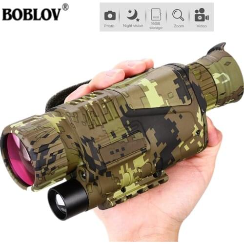 Infrared Digital Night Vision Monocular Binoculars 16G IR Telescope 5x8 Optics Scope Photo Video Recording Hunting Camera Device