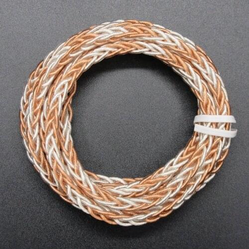 1Meter FENGRU 8 Shares Single crystal copper Replacement Audio Cable Earphone Maintenance Wire DIY Earphone Cable Accessories