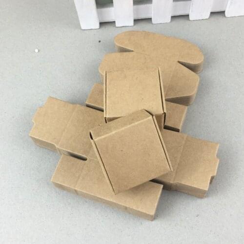 Kraft Paper Aircraft Cardboard Boxes 100pcs/lot Craftwork Gift Ear Rings Wedding Birthday Party Gift Box