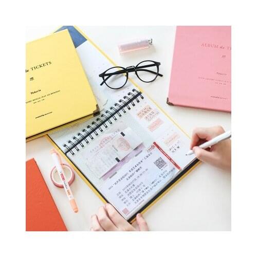 Korean Creative Coin Album Coin Collecting Book Hard-face Movie Ticket Storage Coin Collector Album For Money Collections