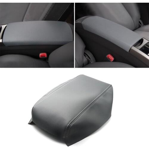 Gray Color For Toyota Prius 2004 2005 2006 2007 2008 Car Microfiber Leather Center Armrest Console Box Cover Trim