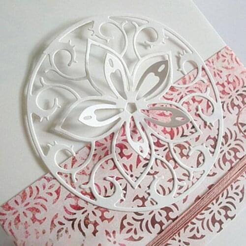 Circle Lace Metal Cutting Dies Stencil Scrapbooking DIY Album Stamp Paper Card H58C