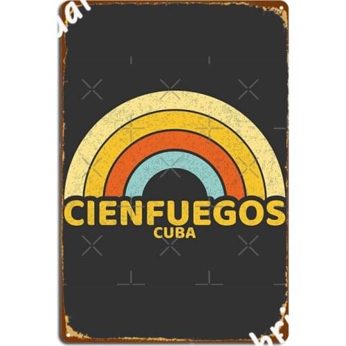 Retro Cienfuegos Cuba Metal Signs Club Club Bar personalized Plates Tin sign Posters