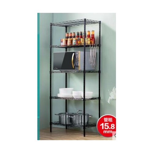 Multi-function kitchen rack. Microwave oven rack. Multi-layer stainless steel oven shelf