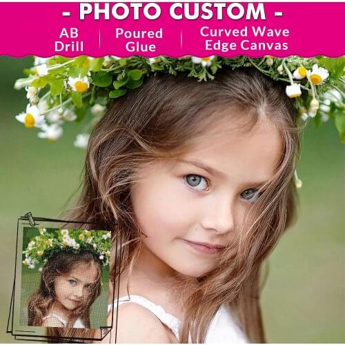 TINMI ARTS 5D AB Diamond Painting Kits Photos Custom Full Drill Mosaic Picture Of Rhinestones Round Diamond Embroidery Gift Art