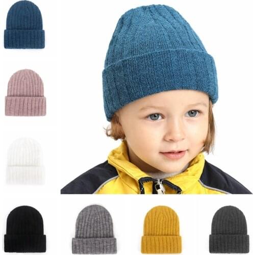 Nishine New Cotton Cashmere Hedging Hat Newborn Infant Toddler Caps Turban Baby Girls Beanie Hats Autumn Winter Warm Hat