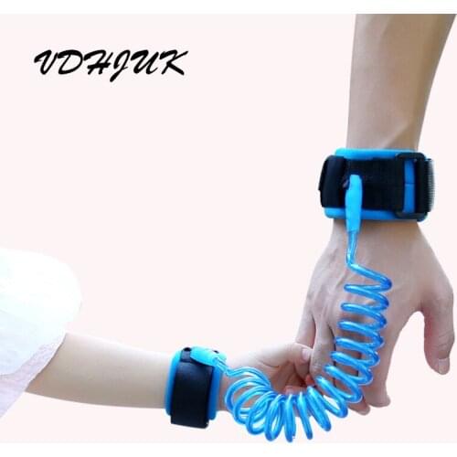 2017 new 1.5M Toddler Baby Kids Safety Harness Cut Continuously Child Leash Anti Lost Wrist Link Traction Rope Locktraction