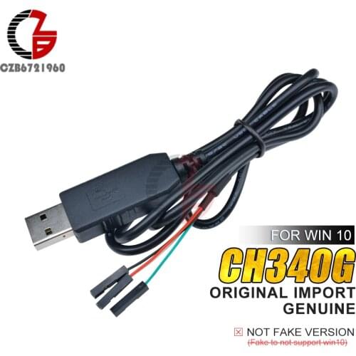 Original 1M CH340G CH340 USB to TTL Serial Download Cable Convert Wire Adapter Compatible Win 7 8 10 for Arduino 51 Raspberry Pi