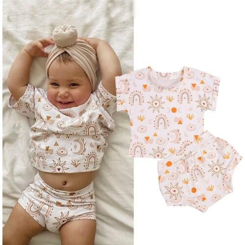 0-3Y Summer Toddler Baby Boys Clothes Sets Short Sleeve T-shirts + Shorts Trousers 2pcs Newborn Infant Clothes Childrens Suit