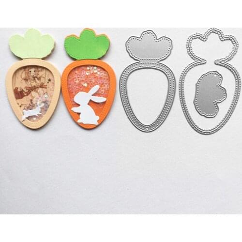 Easter Carrot Metal Cutting Dies Stencil Scrapbooking DIY Album Stamp Paper Card Embossing Decor Craft New For 2020