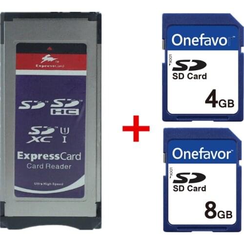 SD Card 4GB 8GB with Expresscard Card reader SD SDHC SDXC Card Adaptor for XDCAM Series SXS Card Adapter
