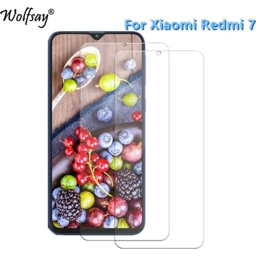 2PCS For Tempered Glass Xiaomi Redmi 7 Screen Protector Redmi 7 Premium Glass 9H Toughened Protective Film For Xiaomi Redmi 7