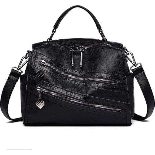 Women Leather Shoulder Bag Tote PU Leather Ladies Top-handle Bags For Lady Handbag Crossbody Bags